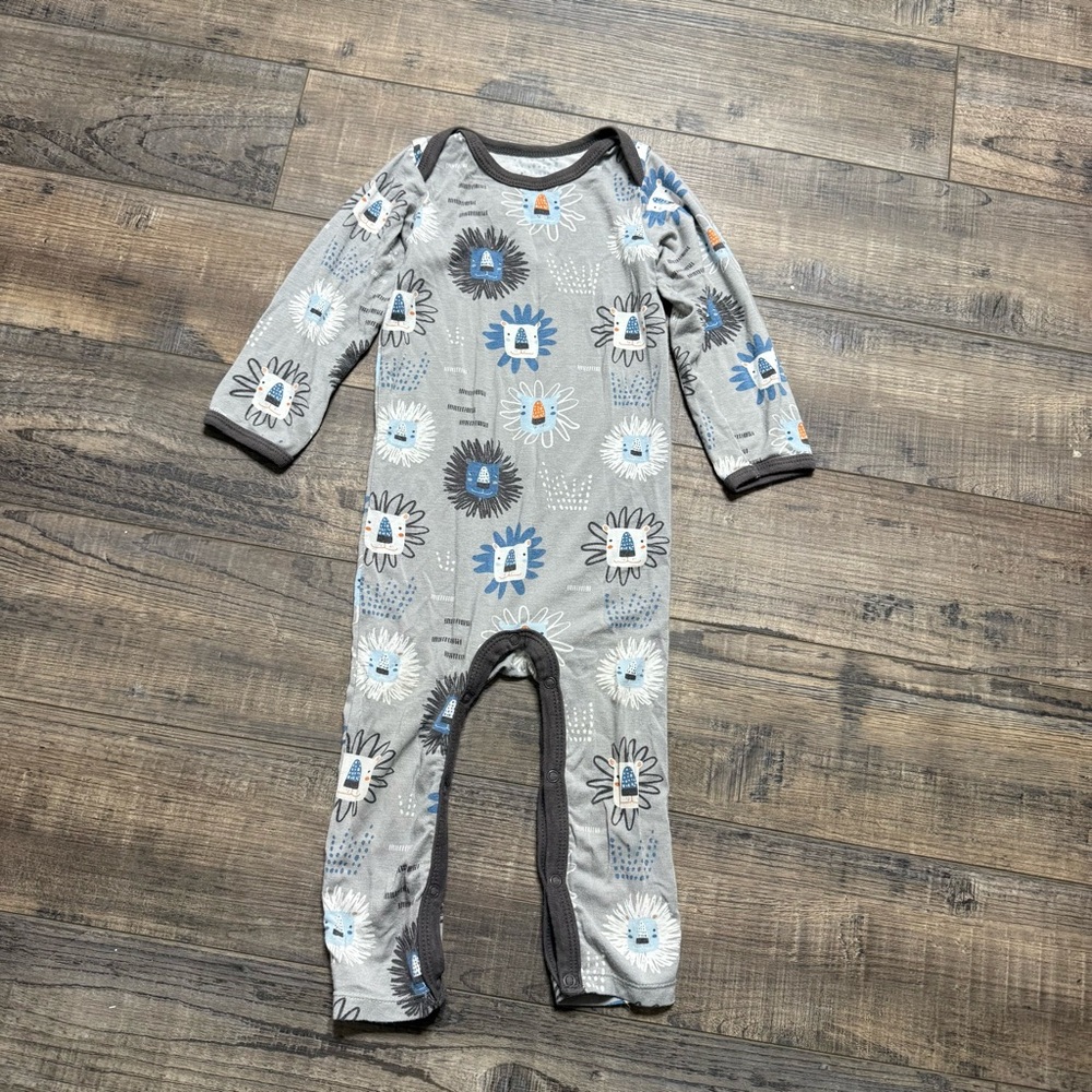 Bestaroo Gray Blue Baby Snug Fitting Jumpsuit 12-18 Months